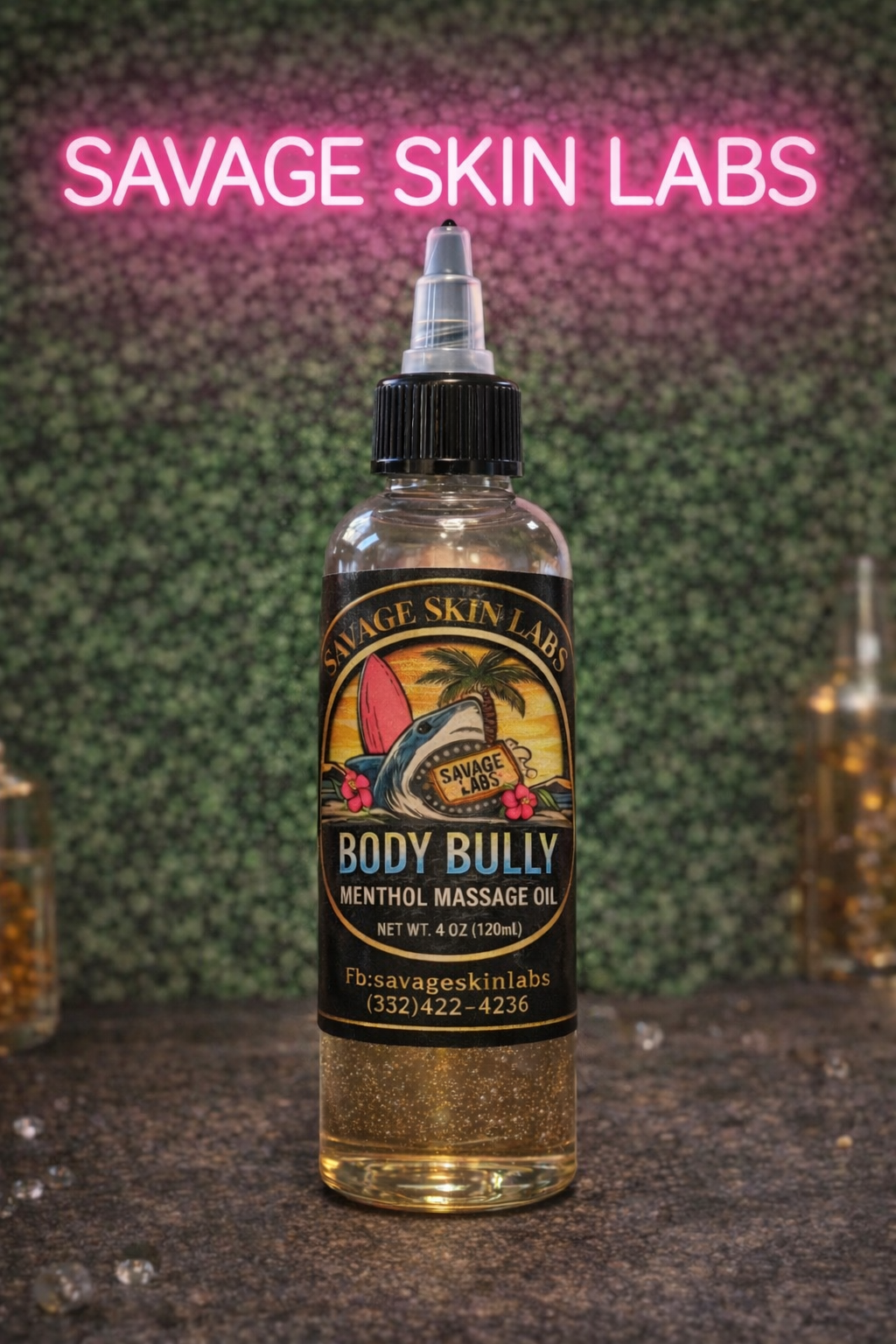 Body bully massage oil menthol