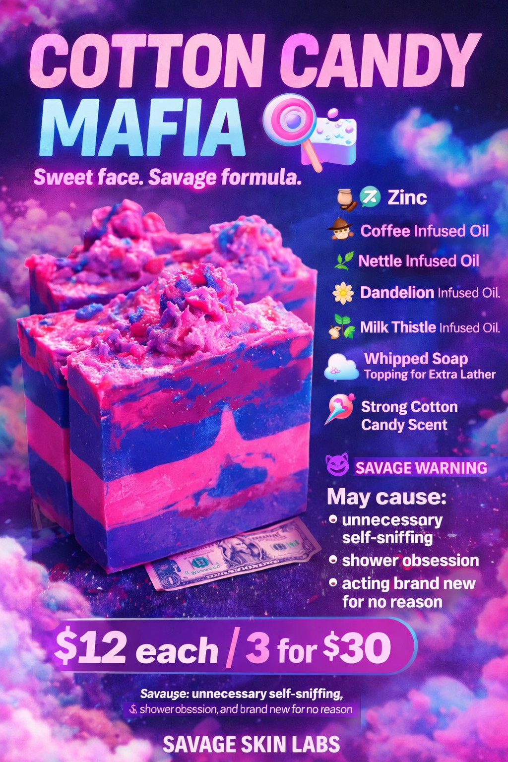 Cotton candy mafia bar