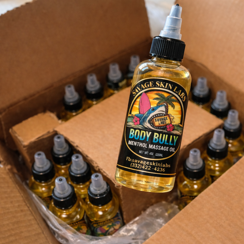 Body bully massage oil menthol