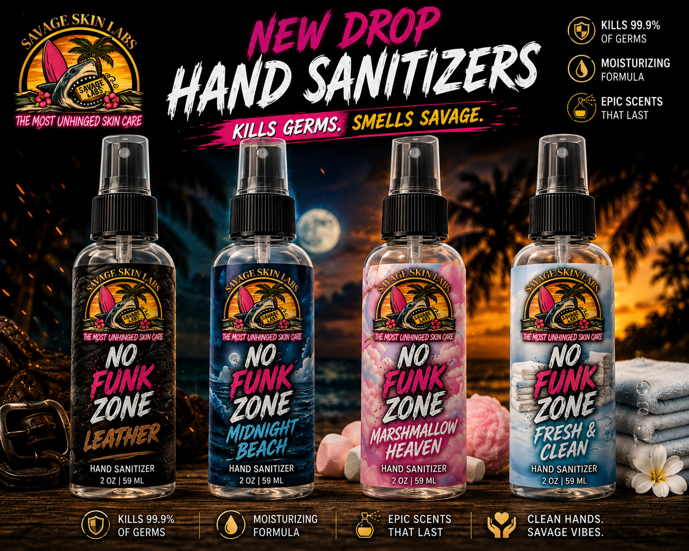 No funk zone hand sanitizer