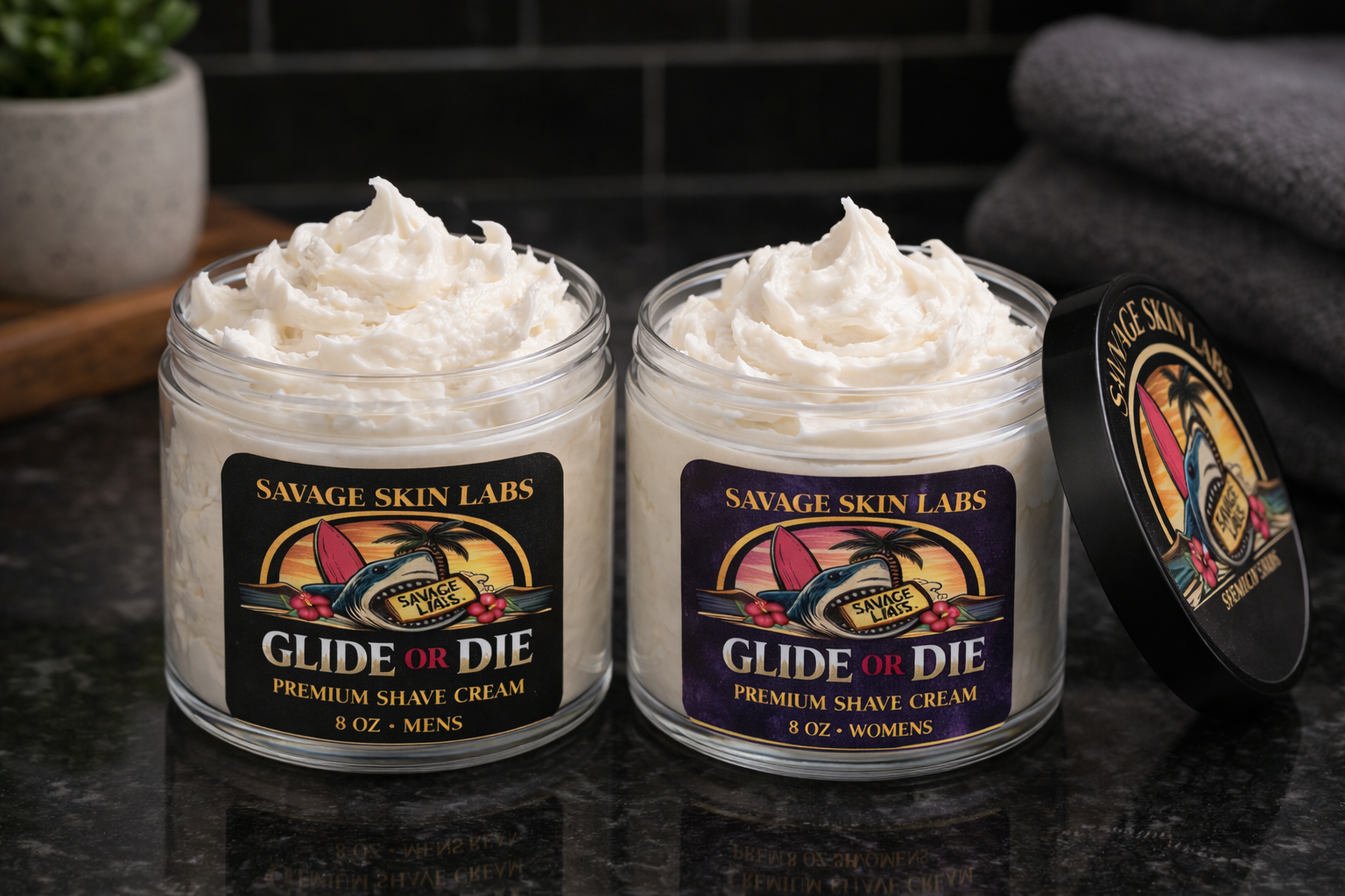 Glide or die shave cream